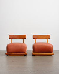 Nez Chair - Cherry with Leather