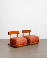 Nez Chair - Cherry with Leather